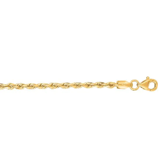 10KY 7in 2.5mm Rope Bracelet