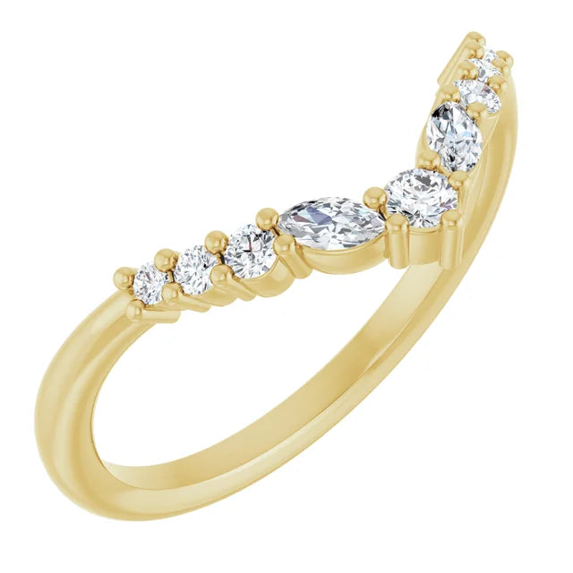 14KY LG Diamond Band