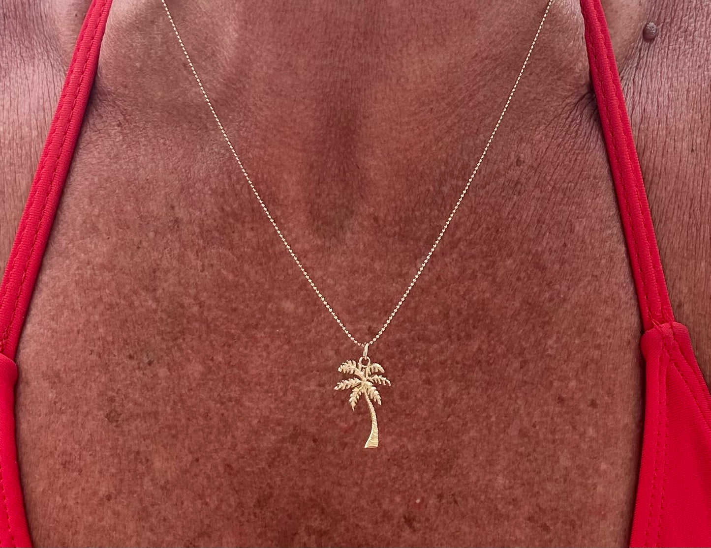 Palm Tree pendant 14KY