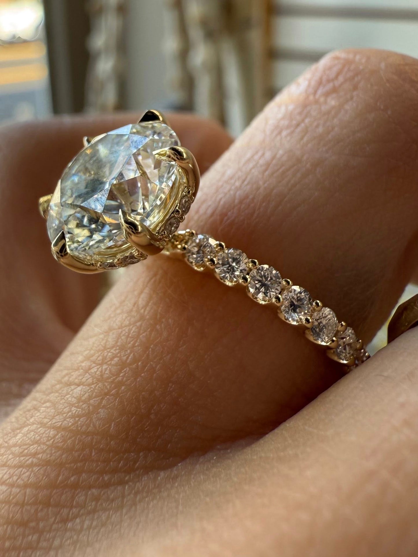 14KY 4.14ctw Lab Grown Diamond Engagement Ring
