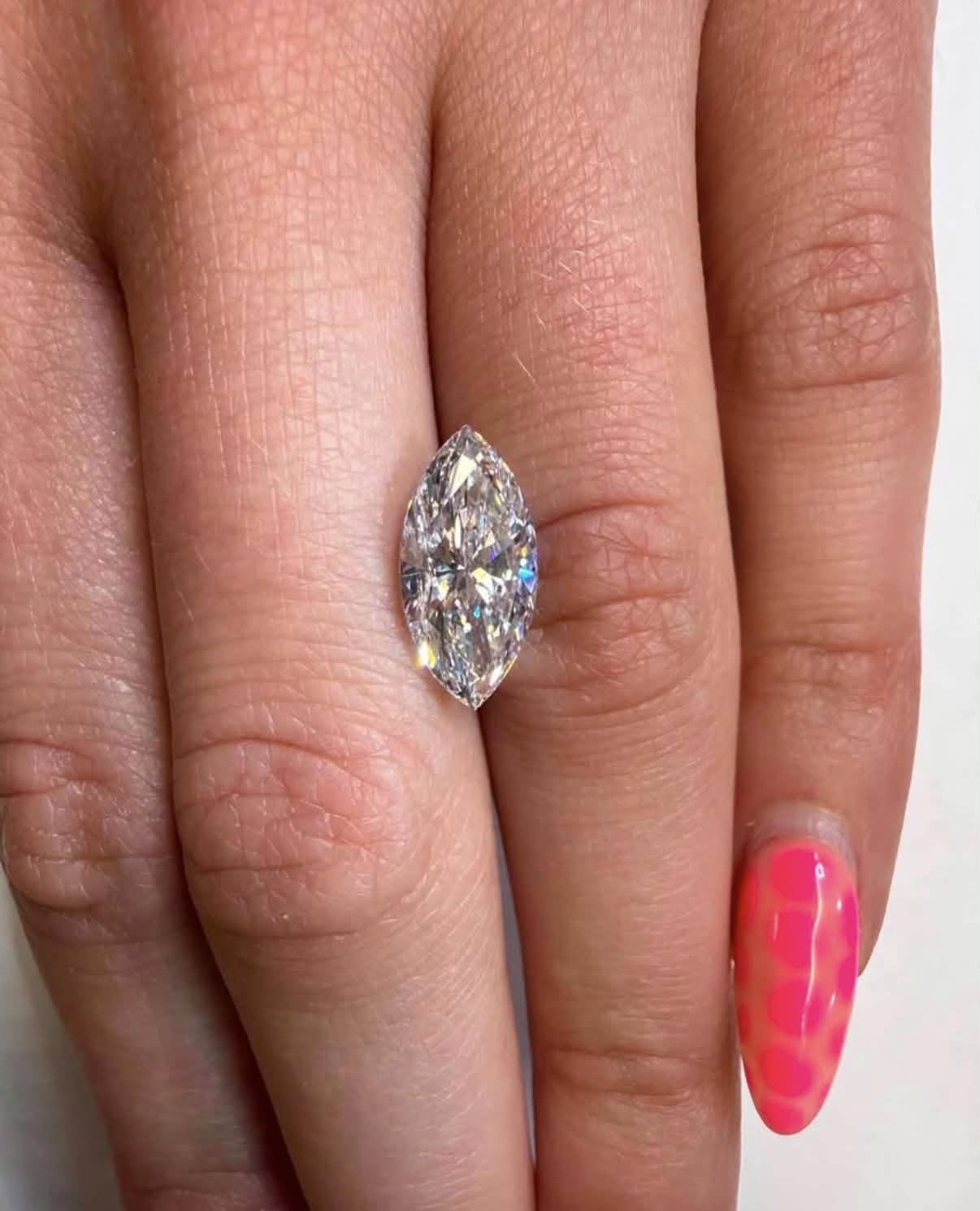 3.01ct Marquise Lab Grown Diamond