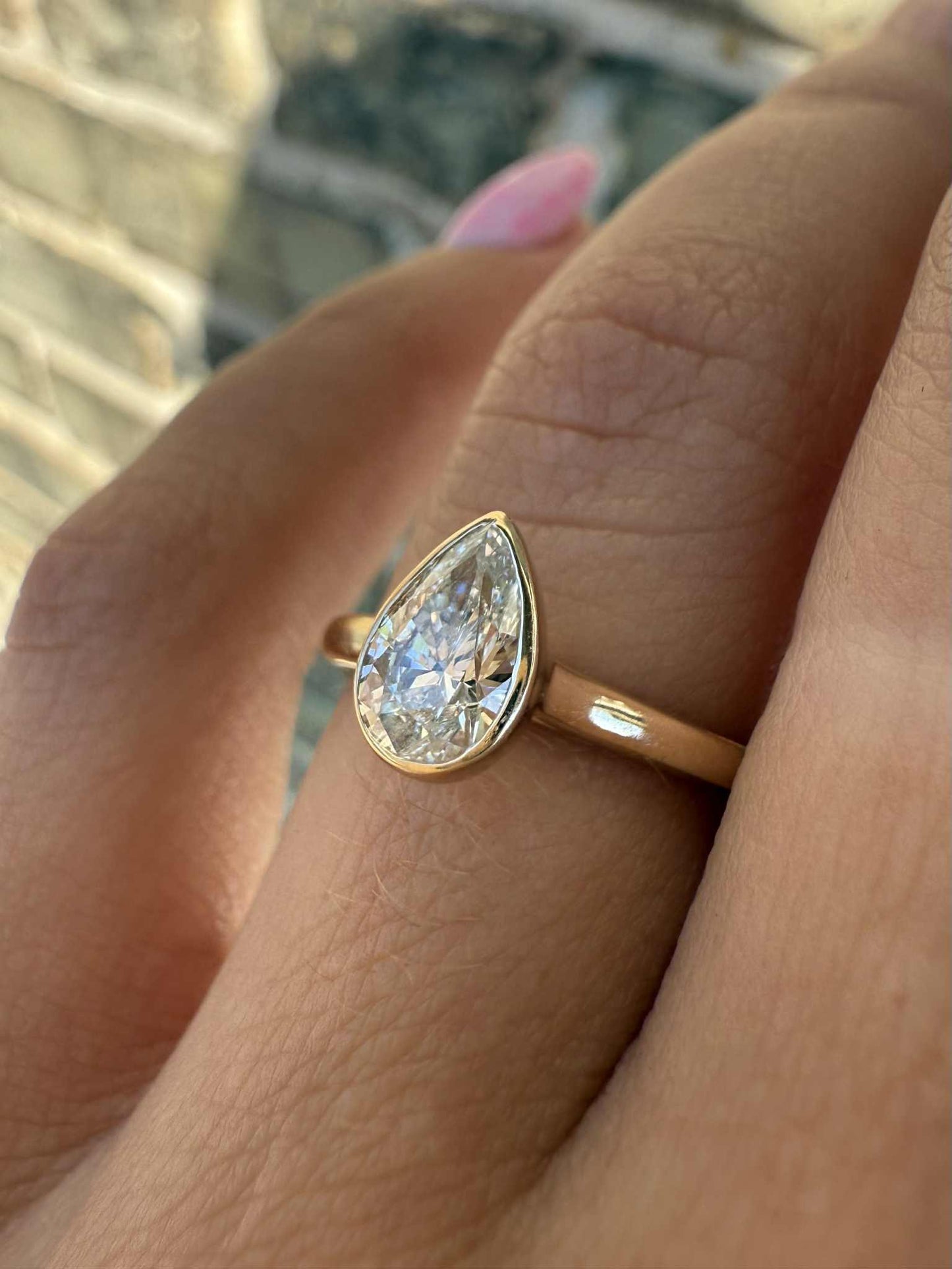 14KY 0.74ct Natural Diamond Engagement ring