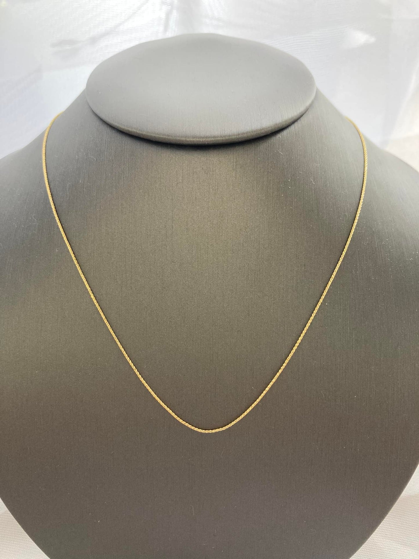 14KY Baby Wheat Chain 16”