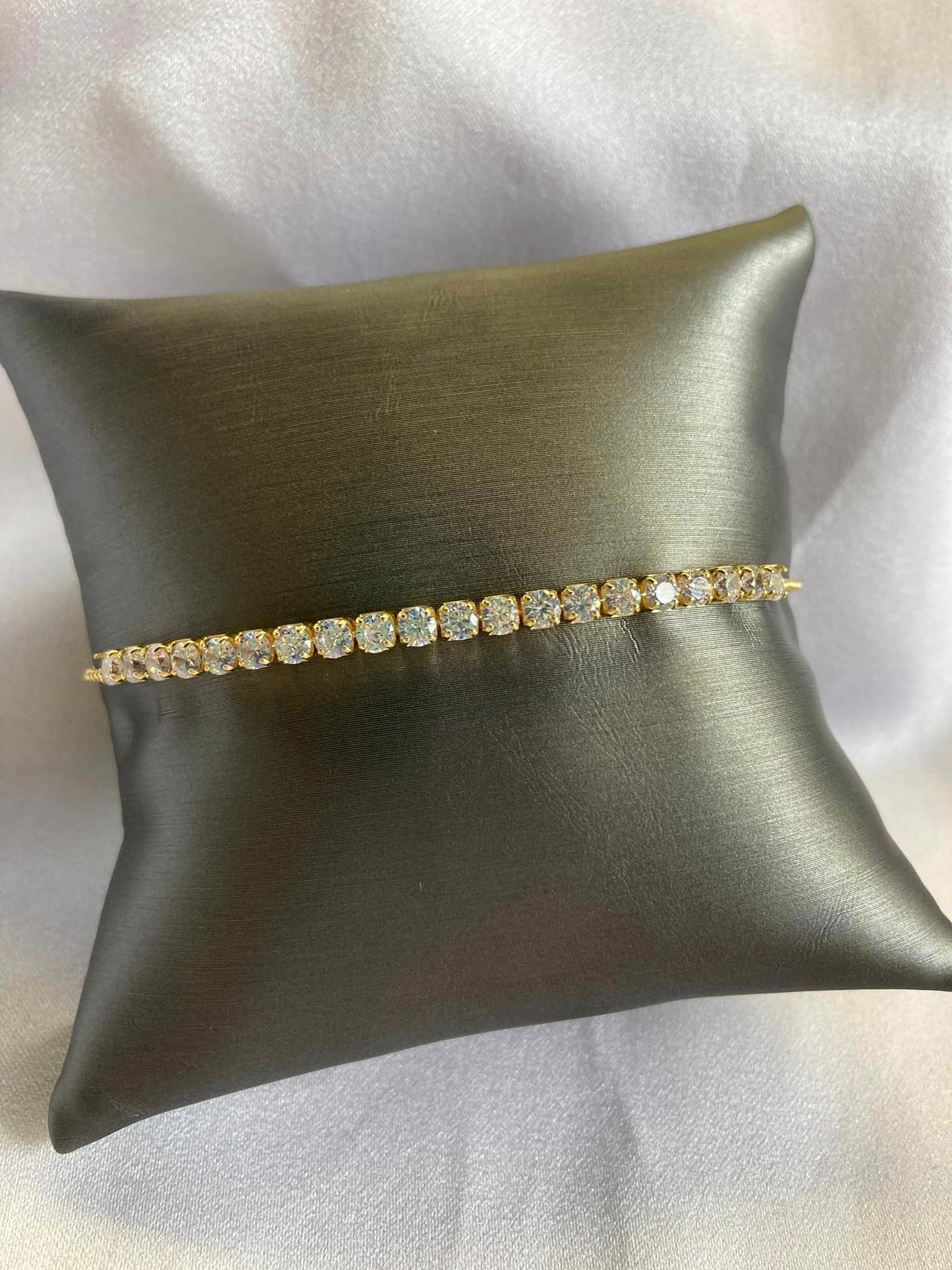 Gold Plated CZ Bolo