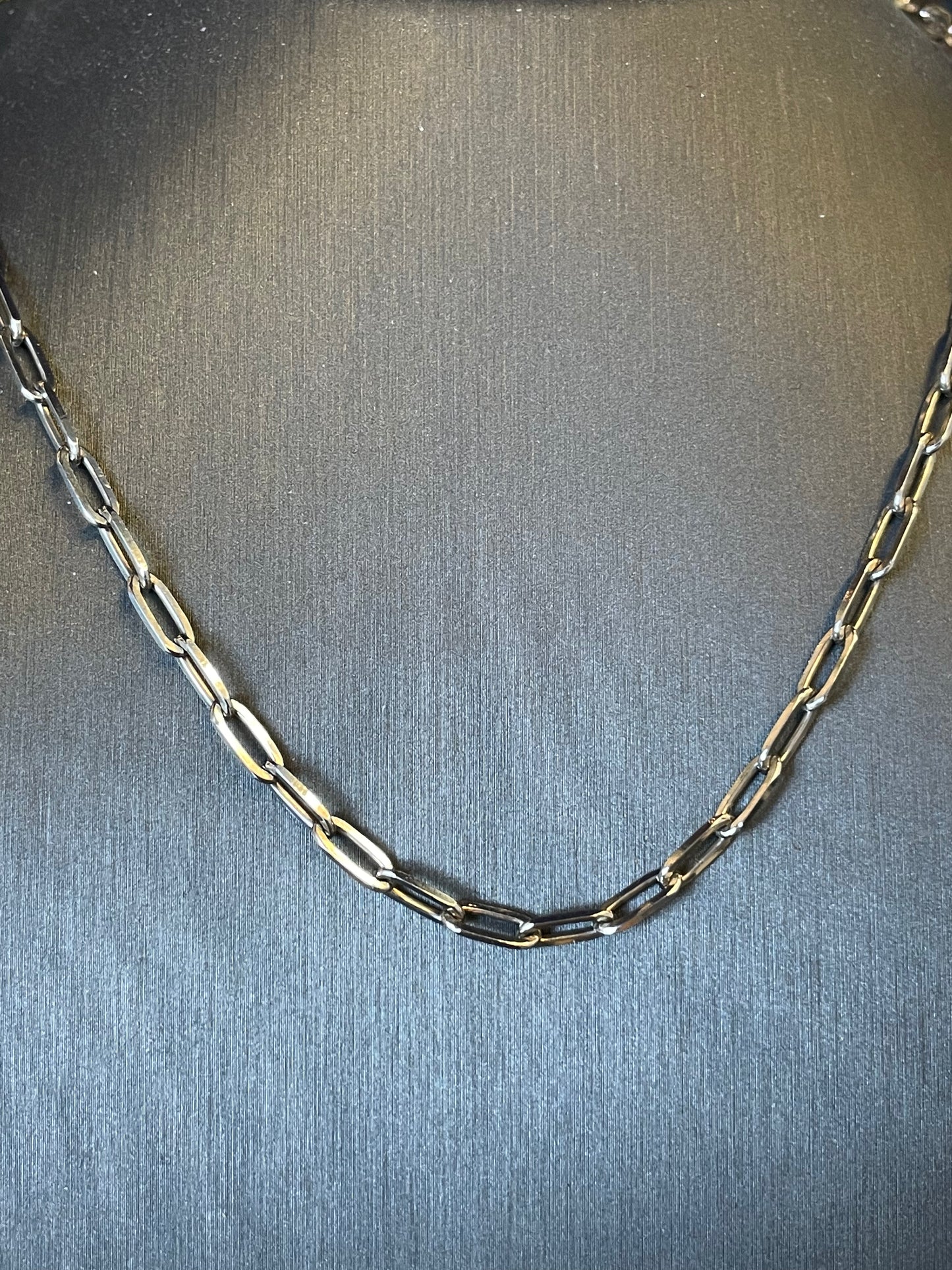 SS Paper Clip Necklace