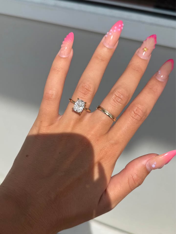 10KY 2.90ct Elongated Cushion Cut Lab Grown Diamond Engagement Ring