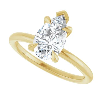 Pear Solitaire Engagement Ring – Lab Grown Diamond