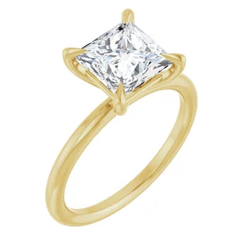 Princess Cut Solitaire Engagement Ring – Lab Grown Diamond