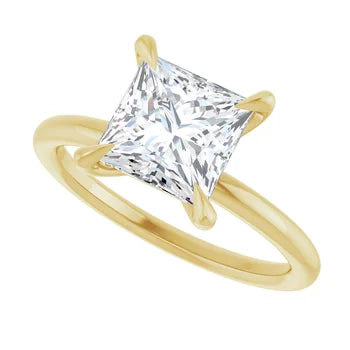 Princess Cut Solitaire Engagement Ring – Lab Grown Diamond