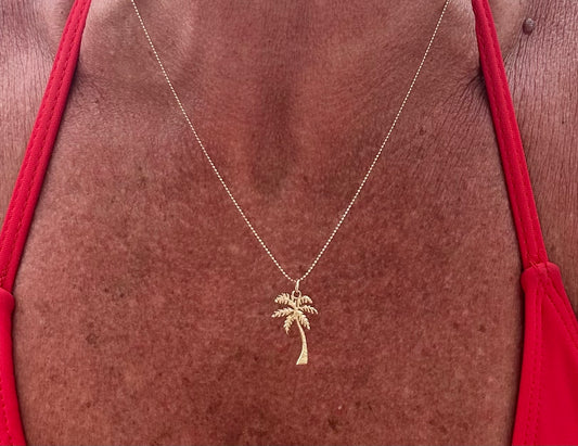 Palm Tree pendant 14KY