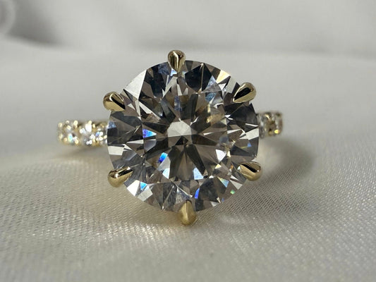 14KY 4.14ctw Lab Grown Diamond Engagement Ring