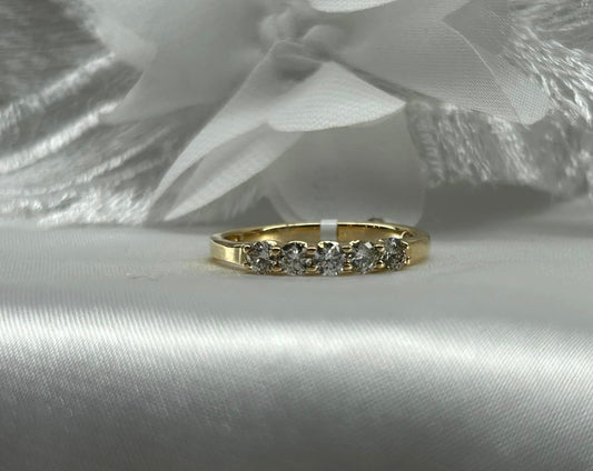 14KY .50ctw Natural Diamond ring