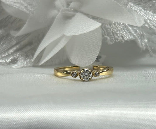 14KY Natural Diamond ring .25ctw