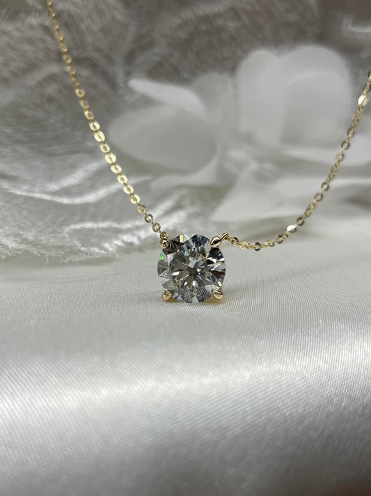 14KY 2.12ct Lab Grown Diamond Necklace