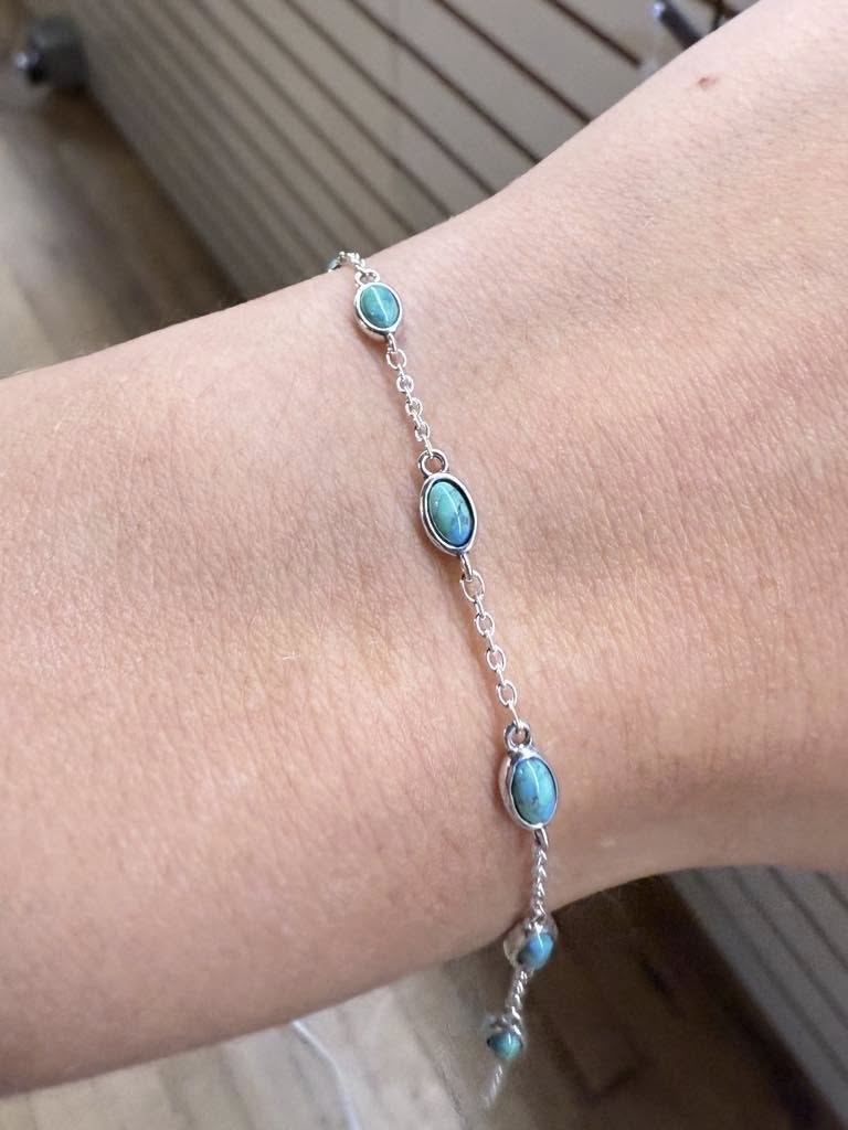 Sterling Silver and Turquoise 6-Station Bracelets
