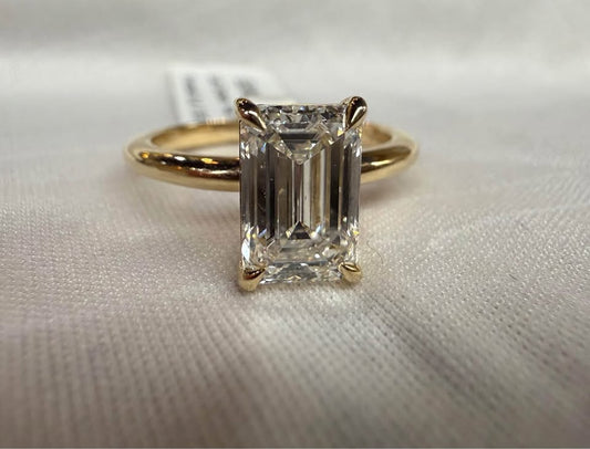 Diamond Engagement Ring 2.05ct Emerald Cut - Lab Grown Diamond