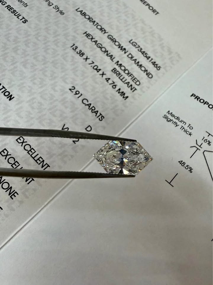 2.91ct Dutch Marquise Lab Grown Diamond