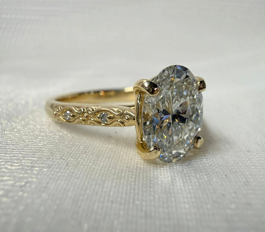 10KY 2.08ct Lab Grown Diamond Engagement Ring
