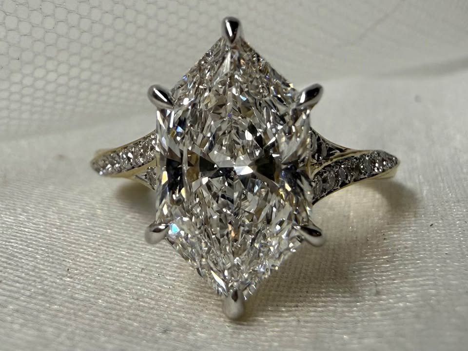 14KY 3.00ct Dutch Marquise Lab Grown Diamond Engagement Ring