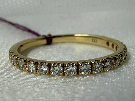 14KY 1/3ctw Lab grown diamond band