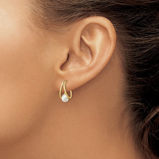 14KY Pearl Earrings