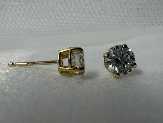14KY 1.09ctw Natural Diamond Studs