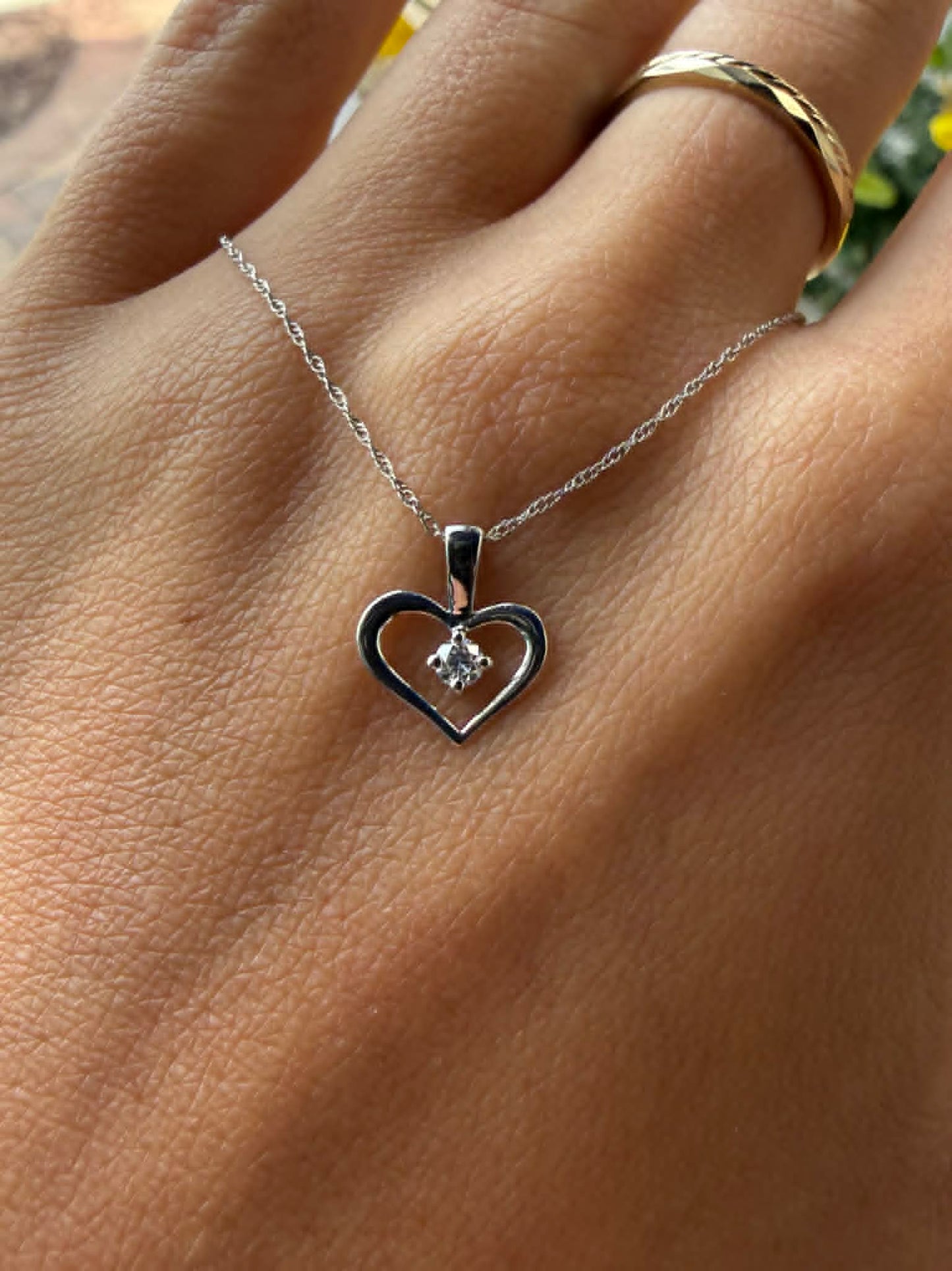 14K Heart Necklaces