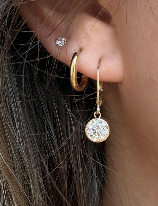 14KY 2.00ctw LG Diamond Earrings