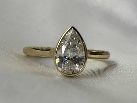 14KY 0.74ct Natural Diamond Engagement ring