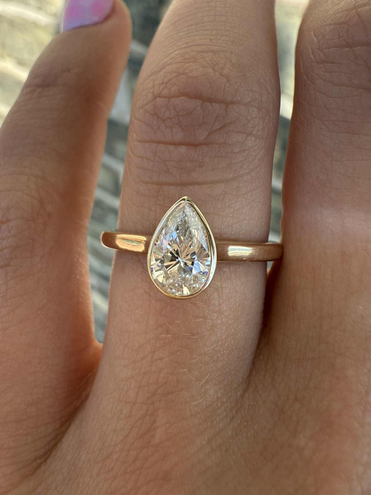 14KY 0.74ct Natural Diamond Engagement ring