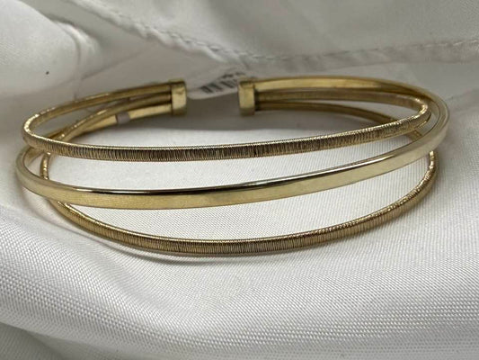 YG-Plated Wire Bangle