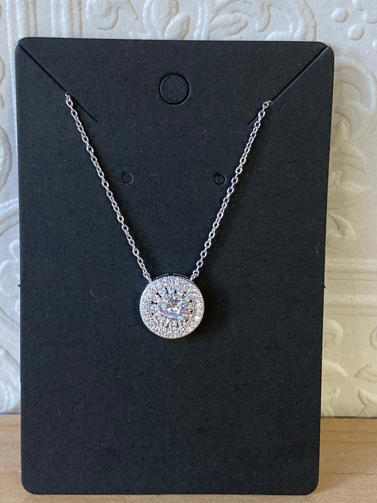 Sterling Silver and CZ 18” $38