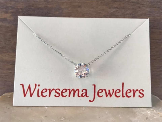 Sterling Silver CZ Necklace